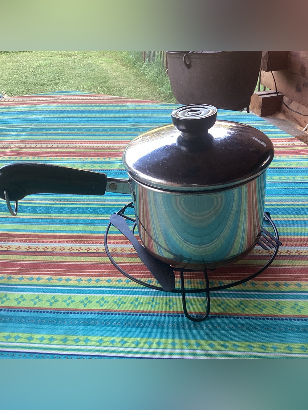 Revere Ware Vintage 1.5 Quart Pan with Lid - stainless steel with copper bottom